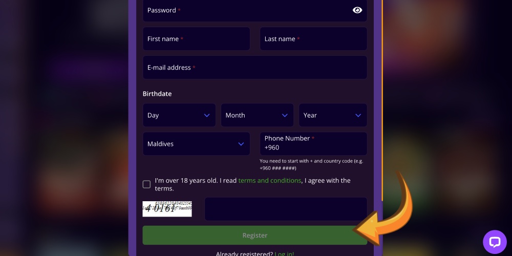 complete registration