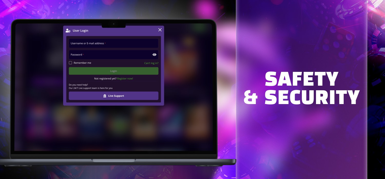 safety with login to account