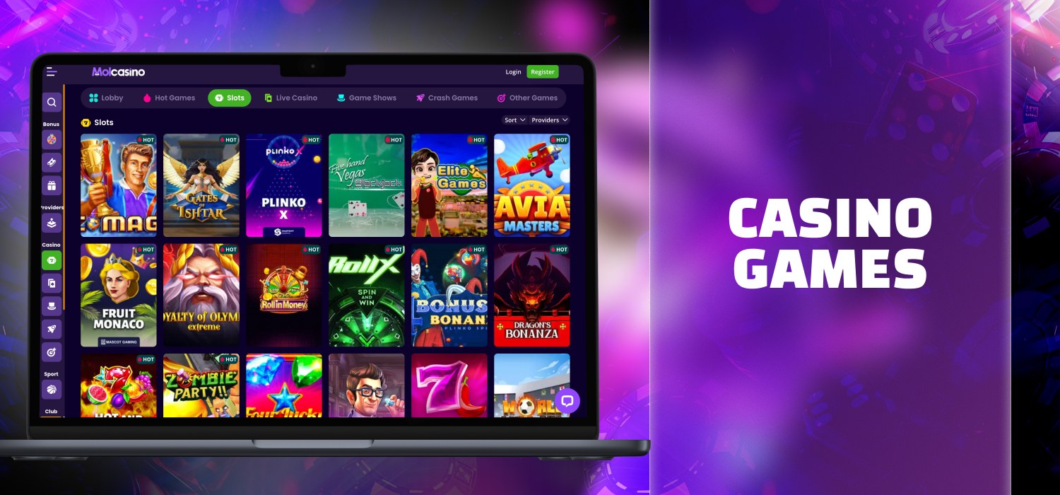 variety of casino games platform